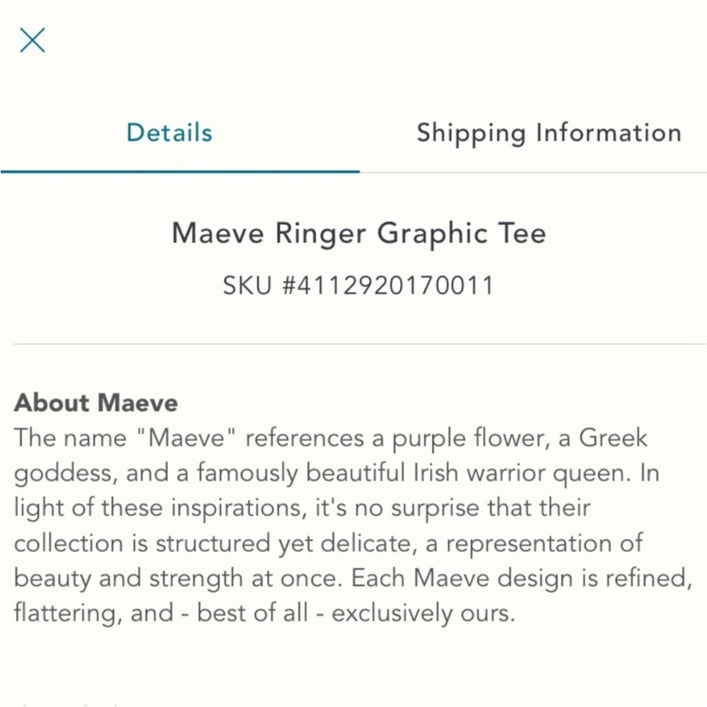 Anthropologie NWT Maeve Ringer Graphic Tee
Size XXS. - Picture 5 of 14